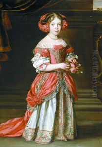 Portrait of Pietro Banchieri dressed as a 'belle' Portrait of Pietro Banchieri dressed as a 'belle'
