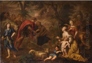 Reconciliation of Jacob and Esau by Caspar Jacob van Opstal the Younger