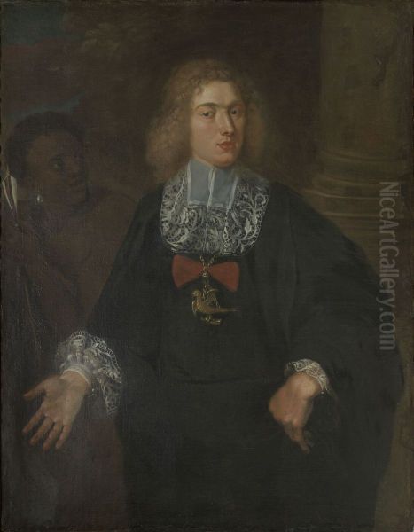 Portrait of Gaspar De Vos, Head of the Guild of St. Sebastian of Bruges in 1673 - view 1