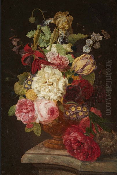 Still Life with a Bouquet and a Bird's Nest - view 1
