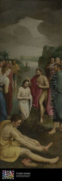 De Viglius-triptiek: de doop van Christus - view 1