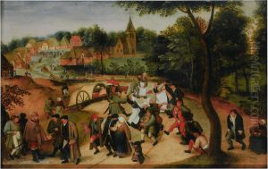 The Return from the Kermesse by Pieter Brueghel the Youngerand workshop