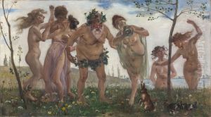 Bacchante procession by Lovis (Franz Heinrich Louis) Corinth