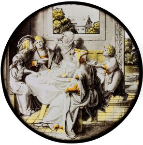 The Prodigal Son cavorting with harlots by Dirck Vellert