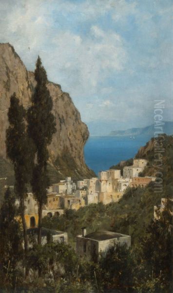 Village on the (Amalfi?) coast - view 1