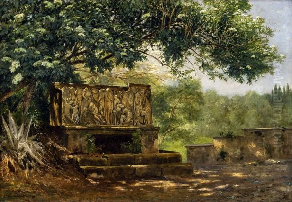 Romischer Sarkophag auf der Via Appia - view 1