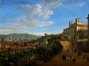 View of Rome from Villa Medici. by (circle of) Wittel, Gaspar van (Vanvitelli)