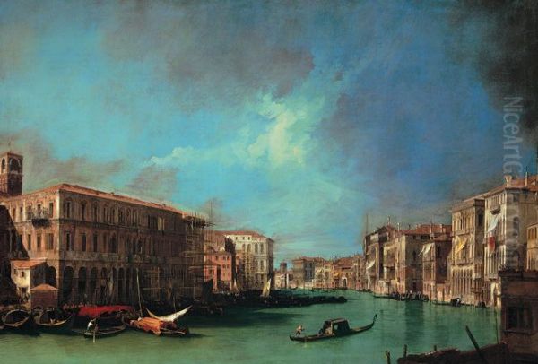 Canal Grande near Rialto bridge - view 1