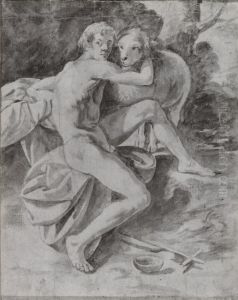 John the Baptist as a youth in the wilderness