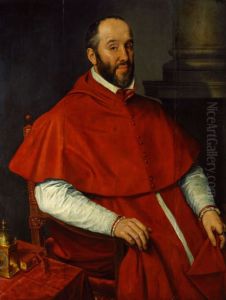 Portrait of Antoine Perrenot, cardinal de Granvelle by Willem Adriaensz Key