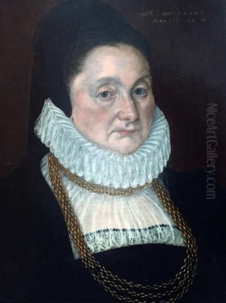 Portrait of Alice Judde (c. 1532-1593), wife of Thomas Smythe - view 1