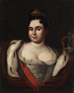 Portrait ofCatherine I of Russia(1684-1727)} by Unidentified painter