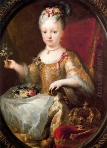 Portrait of Maria Ana Victoria de Borbon (1718-1781) by Miguel Jacinto Melendez
