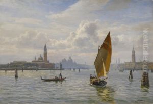 The Lagoon, Venice. by Vilhelm Arnesen