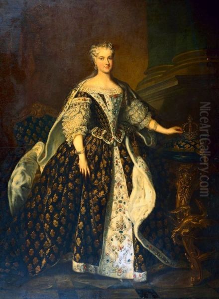 Portrait of Maria Leczinska in State Robes - view 1