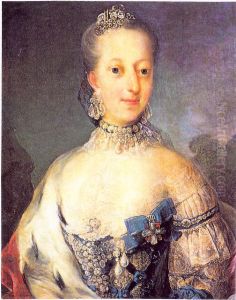 Portrait ofJuliana Maria of Brunswick-Wolfenbuttel(1729-1796) by Unidentified painter