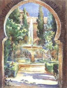 Granada. A View of Generalife. by Moustafa Farroukh