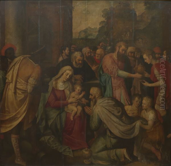Triptych with the Adoration of the Magi - view 1