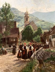 Churchgoing in Gutach
