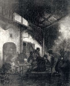 Genre scene. by Isaac Van Ostade
