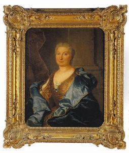 Portrait demadame Rousseau(1690-1749) by Hyacinthe Rigaud
