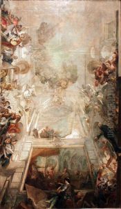 Der Triumph der Kunste und Wissenschaften, Deckenentwurf