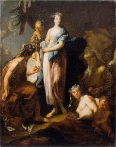 Allegorie auf das Leben des Furstbischofs Friedrich Karl von Schonborn by Georg Anton Urlaub