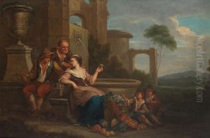 Fruit sellers by Ignatius de Beckers