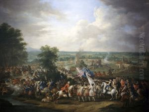 The battle of Guastalla (2) by Jan Peeter Verdussen