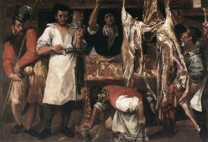 Butcher's shop by Annibale Carracci