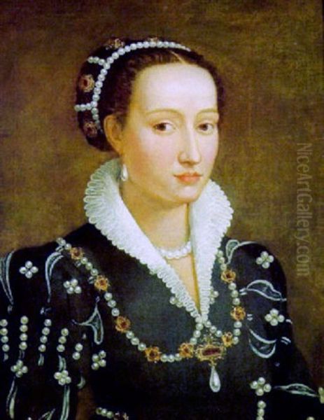 Presumed portrait of Isabella de' Medici, formerly identified as Bianca Cappello - view 1