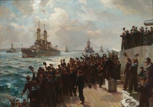 The Arrival of the American Fleet Off Scapa Flow, December 1917