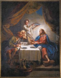 The supper at Emmaus by Charles-Antoine Coypel