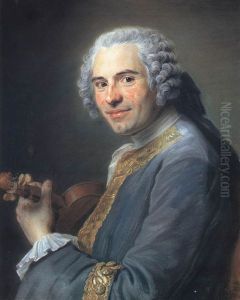 Jean-Joseph Cassanea de Mondonville(1711-1772), French violinist and composer by Maurice Quentin de La Tour