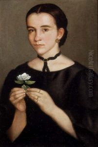 Retrato de Dolores Hollos by Hermenegildo Bustos