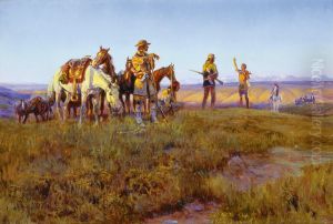 Wildman's Truce - Pipe Of Peace by Charles Marion Russell