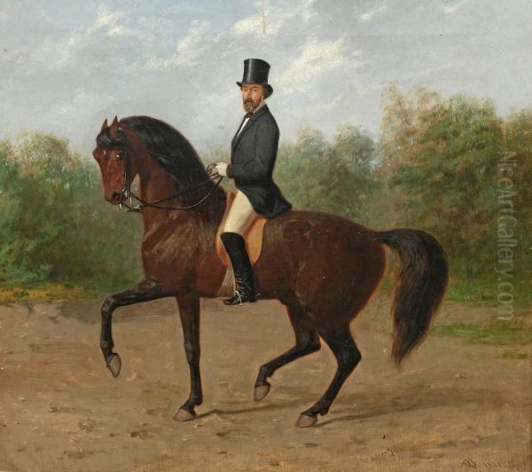 Rider in the Berlin Tiergarten - view 1