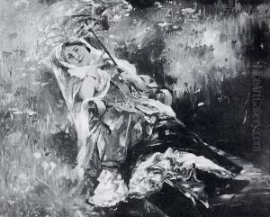 Frau Corinth im Liegestuhl Frau Corinth im Liegestuhl