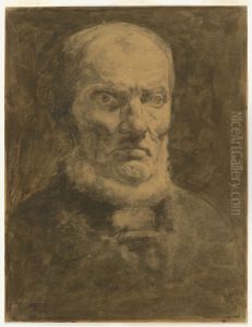 Portrait of Old Man by Edvard Munch