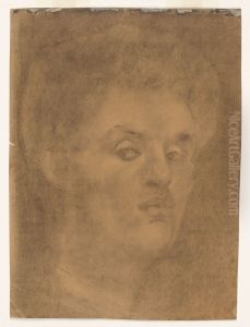 Self-portrait by Edvard Munch