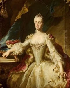Portrat der Herzogin Maria Anna Josepha of Bavaria (1734-1776), future Margravine of Baden-Baden by Georg Desmarees