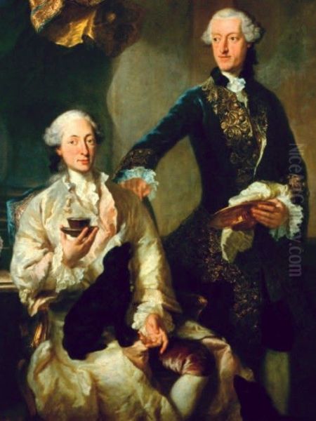 Portrait ofMaximilian III Joseph, Elector of Bavaria(1727-1777) and Joseph Anton von Seeau (1713- 1799) orJoseph Ferdinand Maria of Salern(1718-1805) - view 1