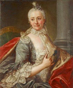 Portrait of Barbara Urszula Sanguszkowa (1718-1791) by Marcello Bacciarelli