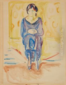 Seated Woman by Edvard Munch