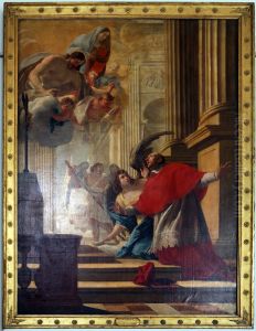 Saint Charles Borromee priant pour les pestiferes de Milan