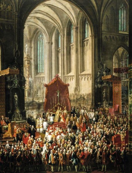 The Coronation of Joseph II as King of the Romans in Frankfurt Cathedral, April 3 1764 - view 1