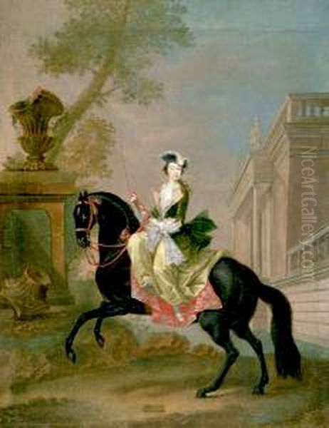Equestrian portrait of Catherine II of Russia (1729-1796) - view 1
