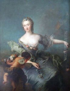 Portrait of Louise Albertine von Grappendorf as Flora Portrait of Louise Albertine von Grappendorf as Flora