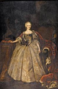 Portrait of Duchess Louise of Saxe-Hildburghausen by Johann Salomon Wahl