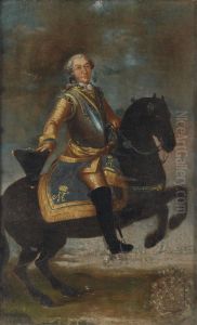 Equestrian portrait of a gentleman